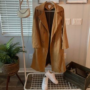 Brown Corduroy Trench Coat ( Princess Polly )